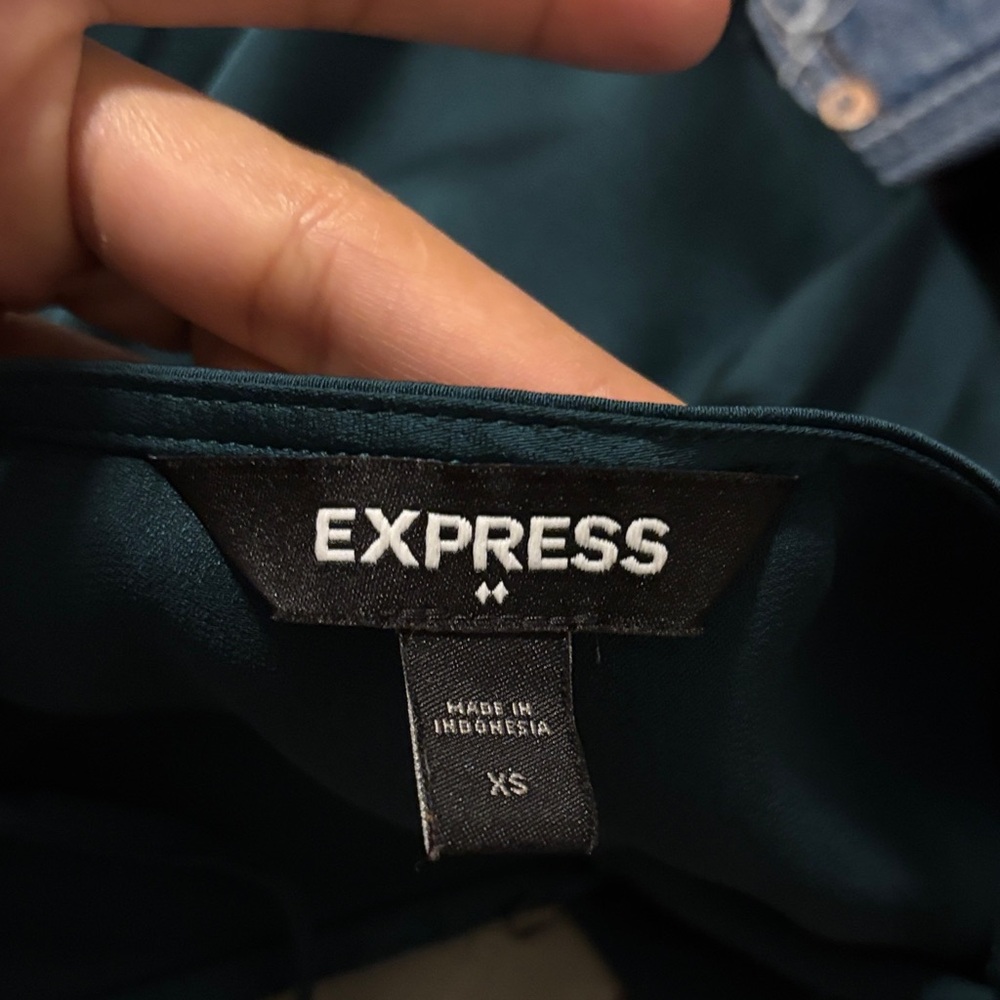 Express Deep Teal Blouse XS